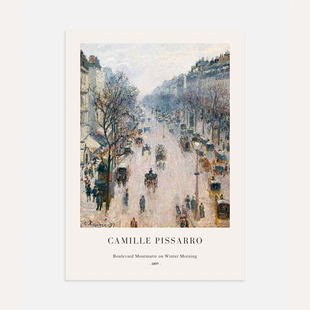 Pissarro Montmartre Winter Morning Poster