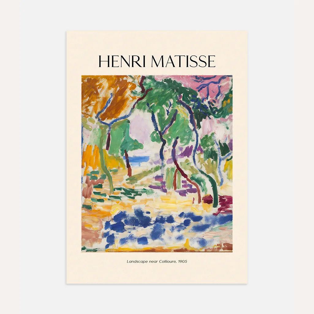 Henri Matisse Affiche – Paysage près de Collioure