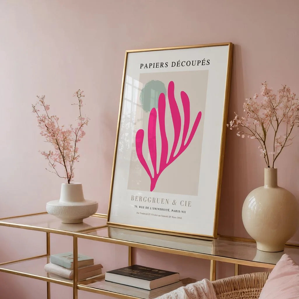 Matisse Fuchsia Motif Poster