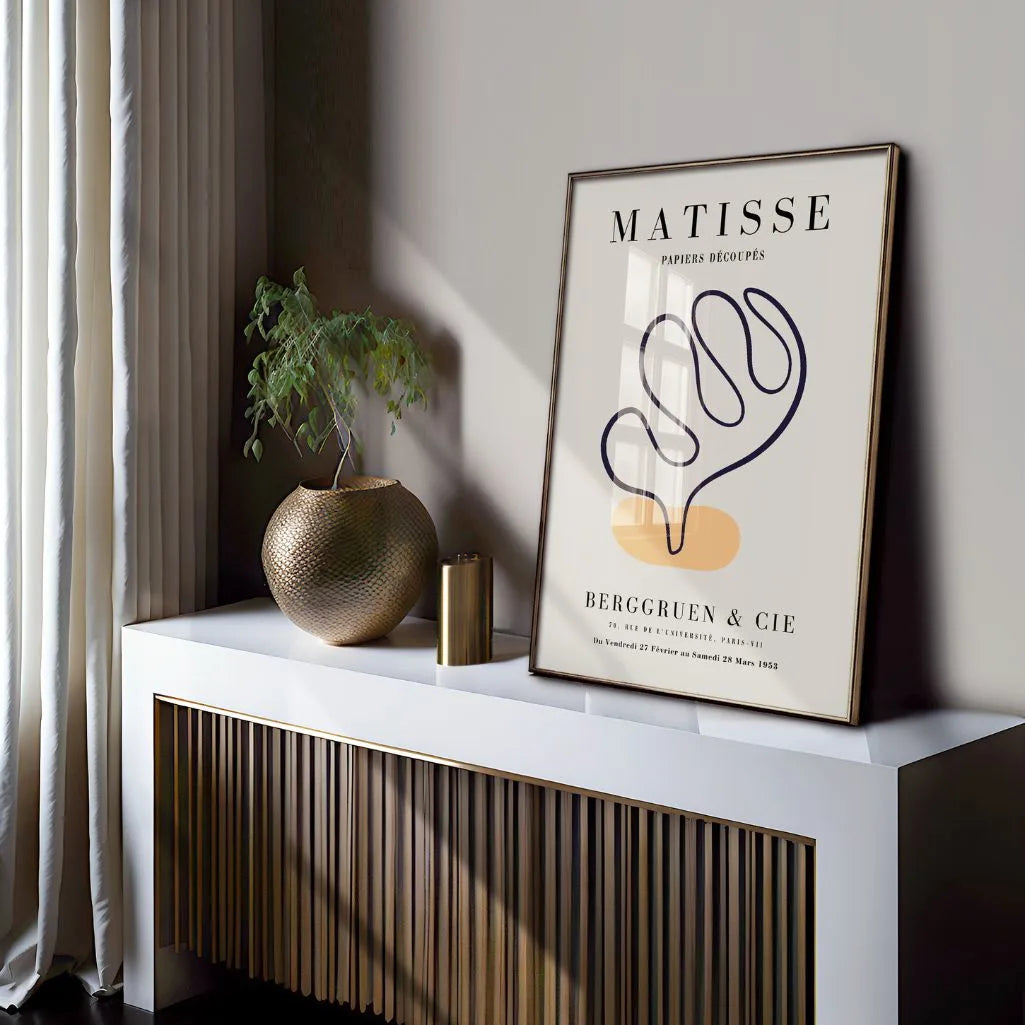 Henri Matisse Orange Accent Poster