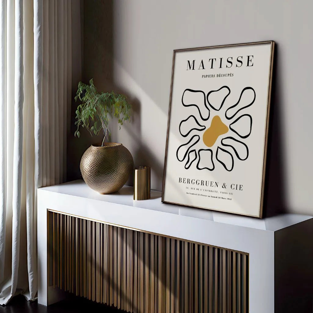Matisse Mosterd Midden Bloem Poster