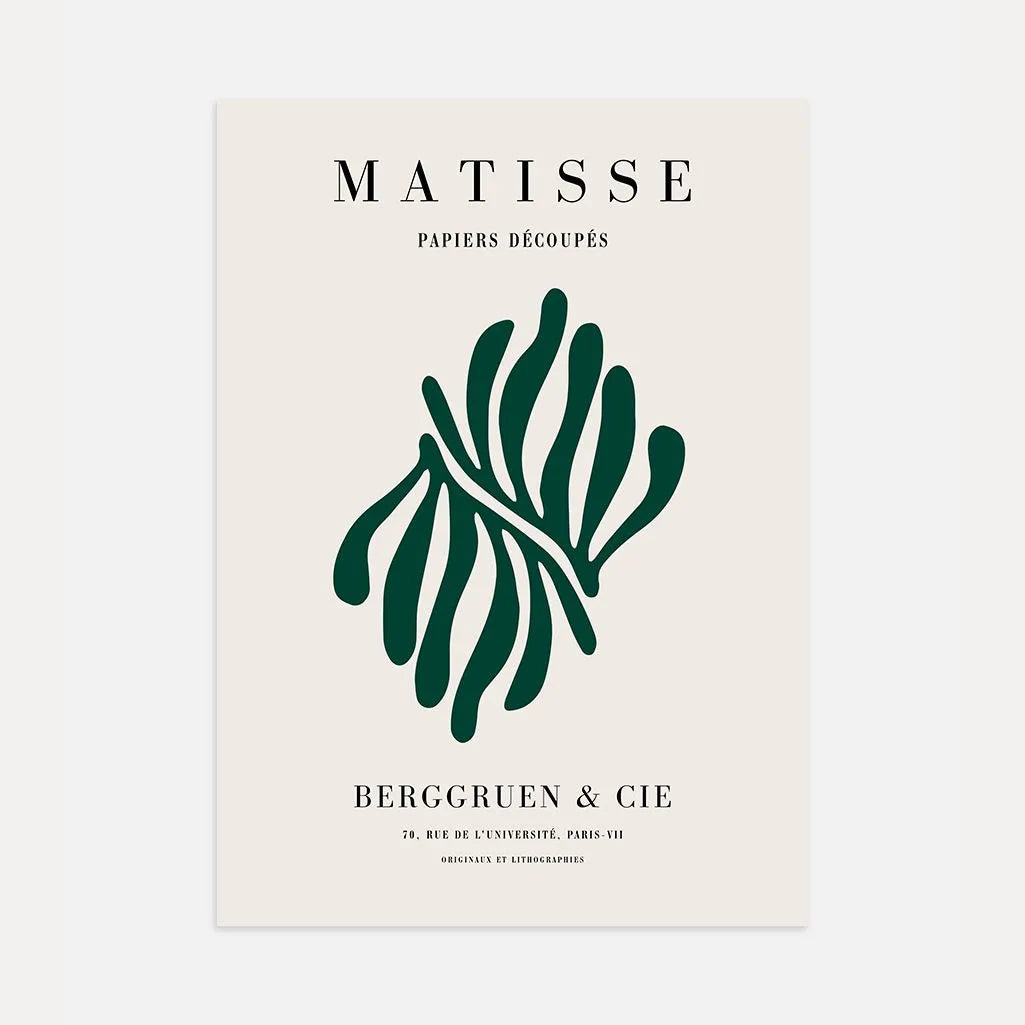Matisse Vert Bouteille Affiche