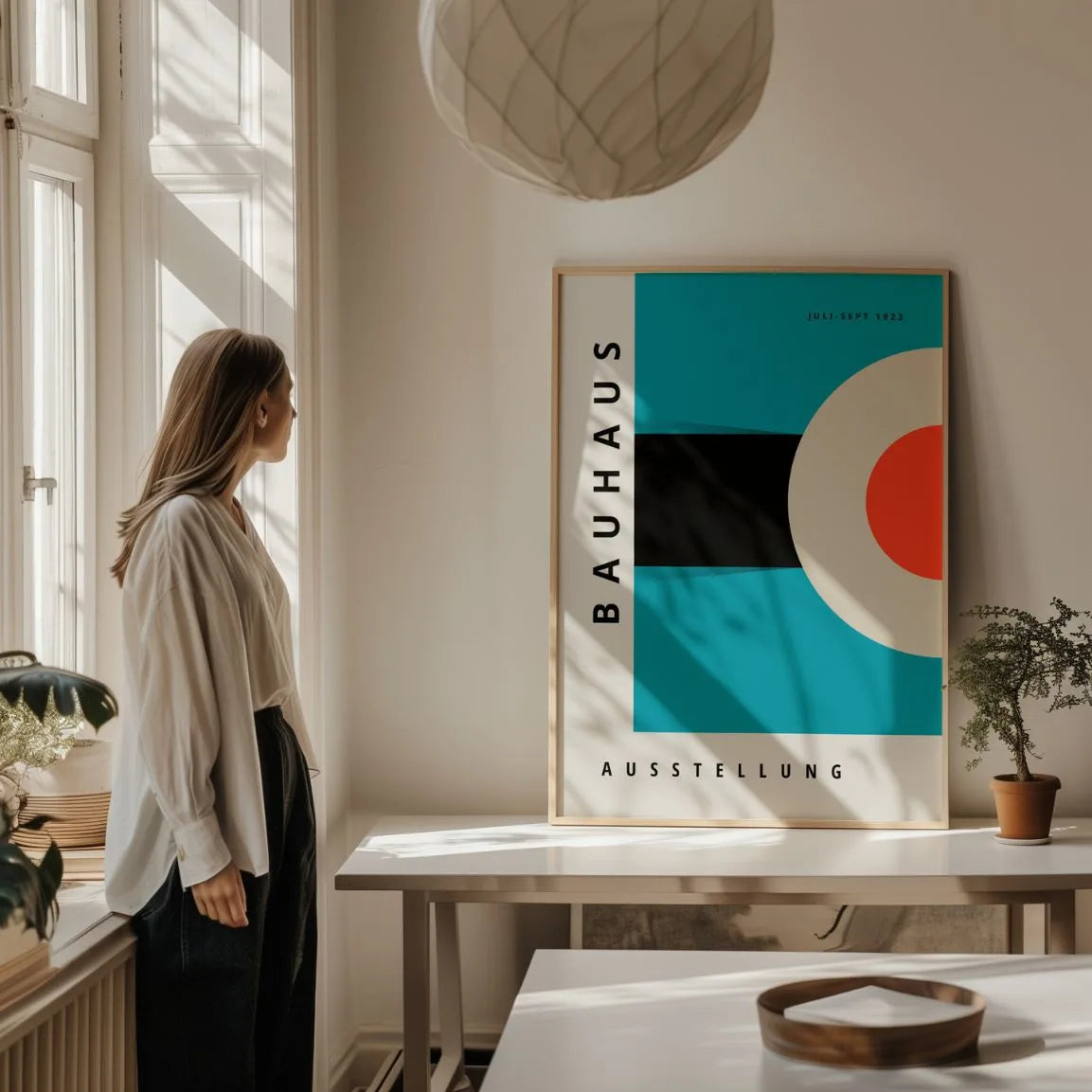 Bauhaus Sky Blue Poster
