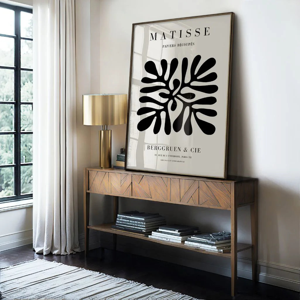 Henri Matisse – Poster Minimal Beige e Nero