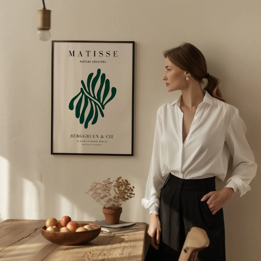 Matisse Vert Bouteille Affiche