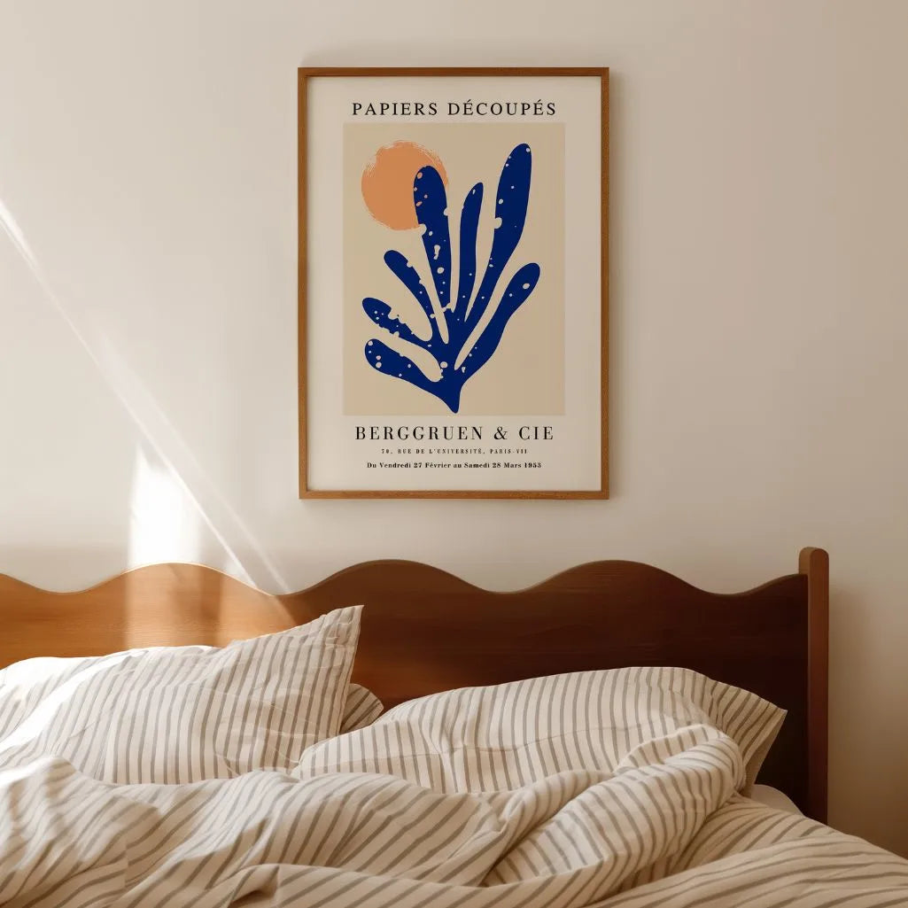 Matisse Bleu Profond Affiche