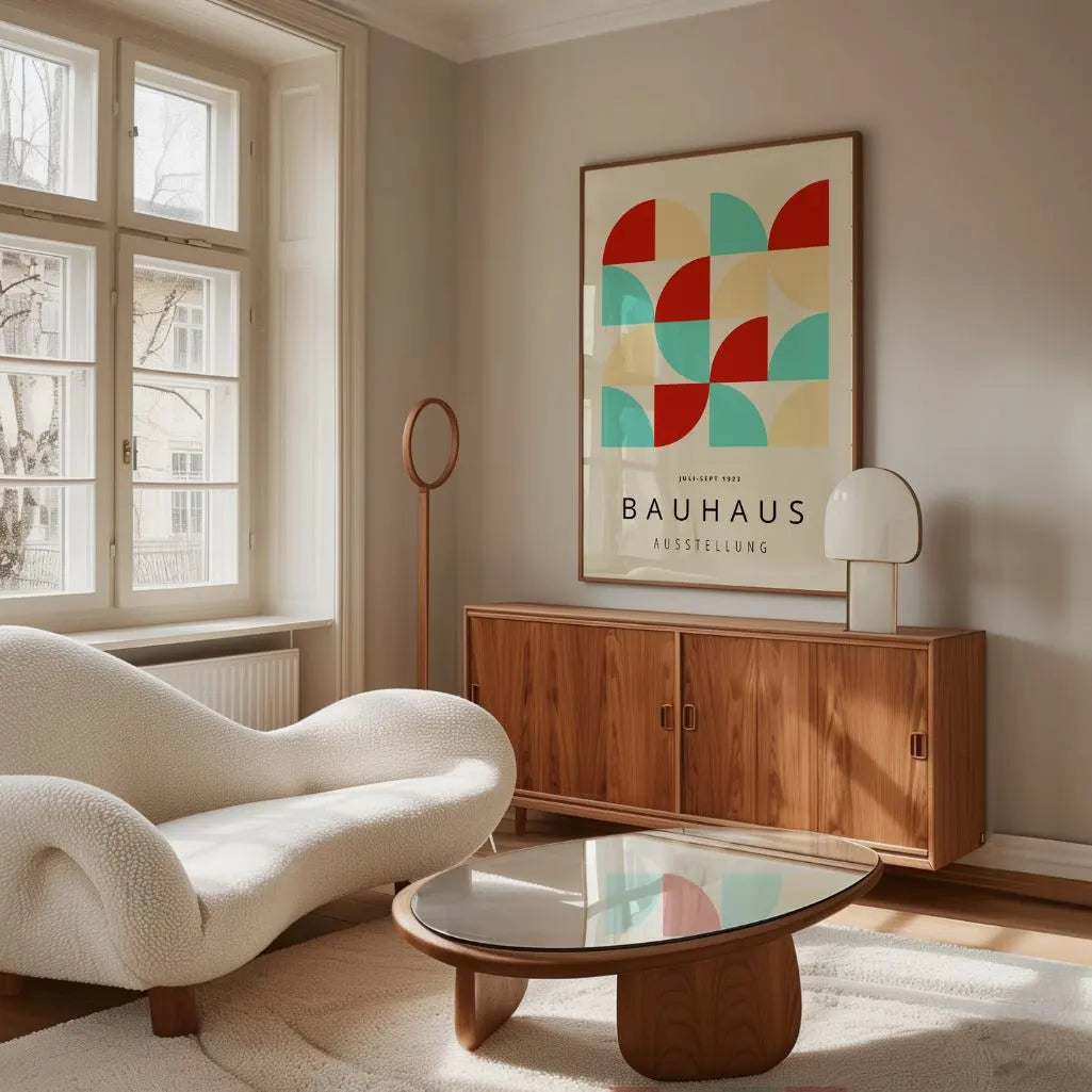 Bauhaus Color Geometry Poster