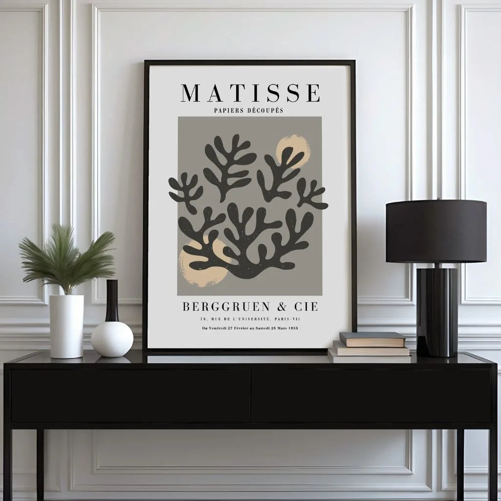 Póster Matisse Corales Grises