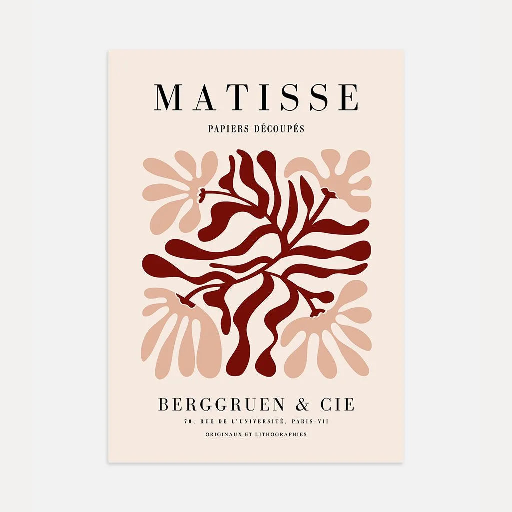 Matisse Red Composition Poster