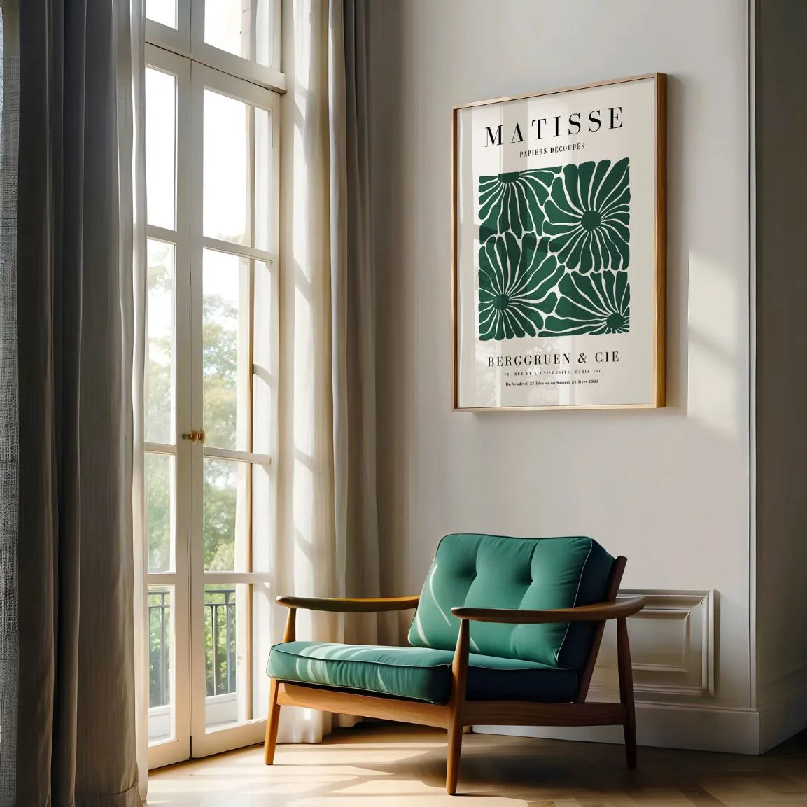 Matisse Fleurs Vertes Affiche