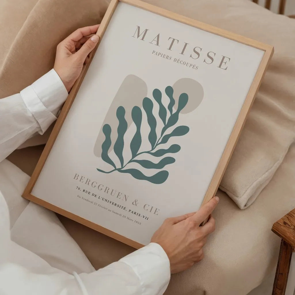 Henri Matisse Motif Organique Vert Affiche