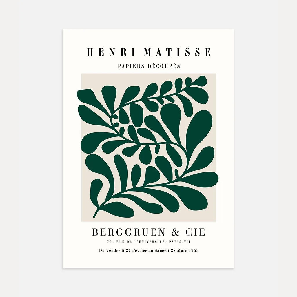 Henri Matisse Natural Verde Póster