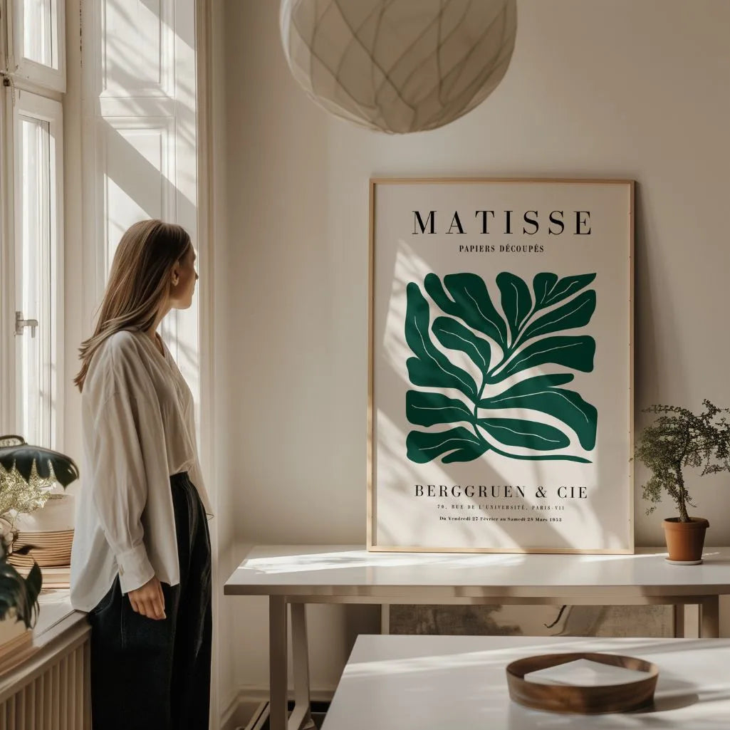 Henri Matisse Green Leaf Form Poster