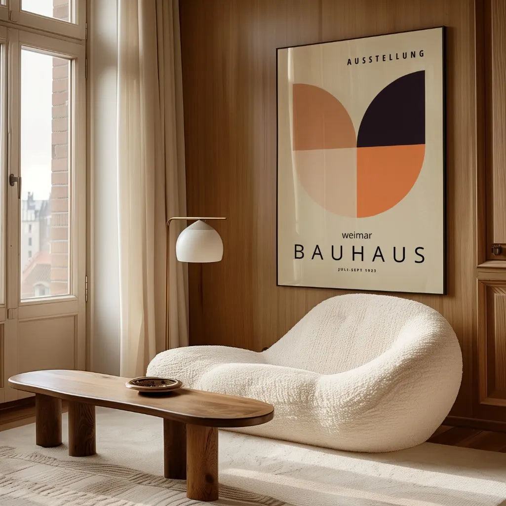 Bauhaus Warm Weimar Abstraction Poster