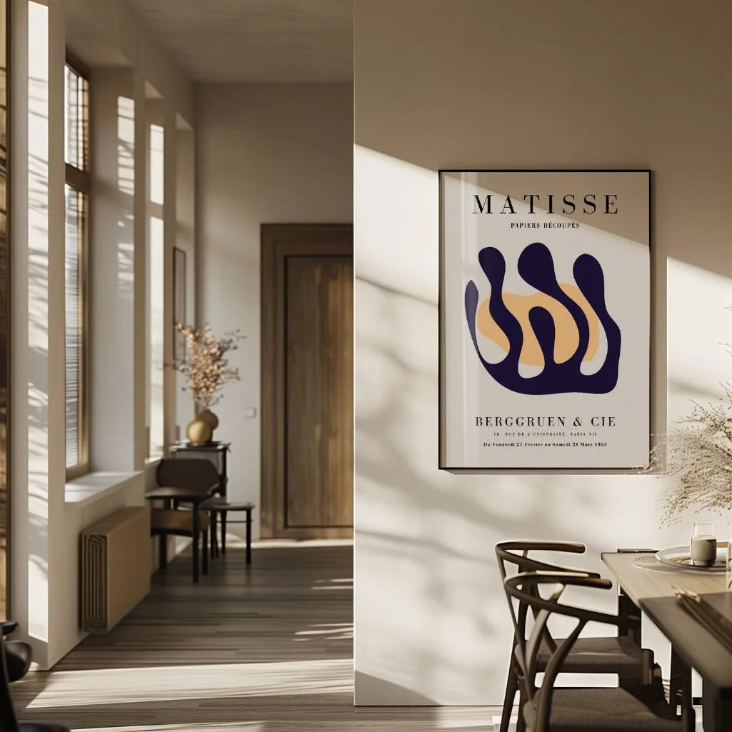 Henri Matisse Fluid Abstract Form Poster