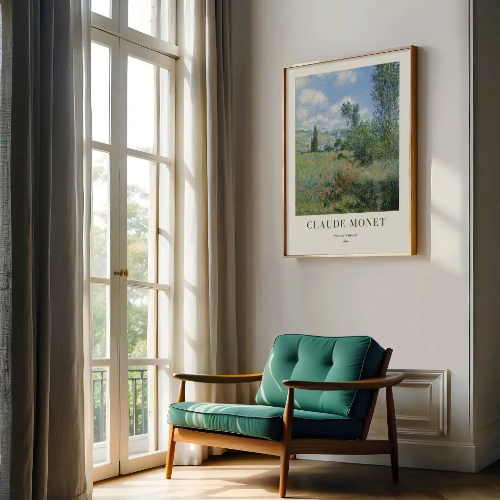 Claude Monet View of Vétheuil Poster