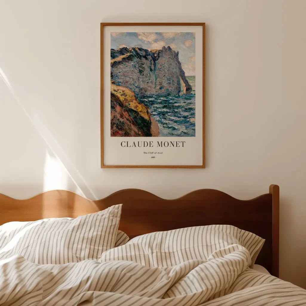 Monet Cliff of Aval Etretat Poster