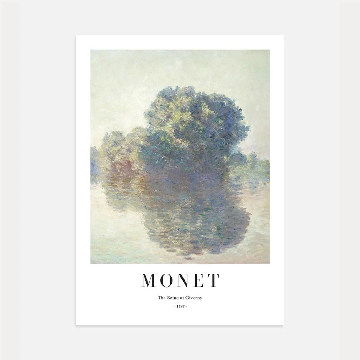 Monet Giverny Seine Reflection Poster