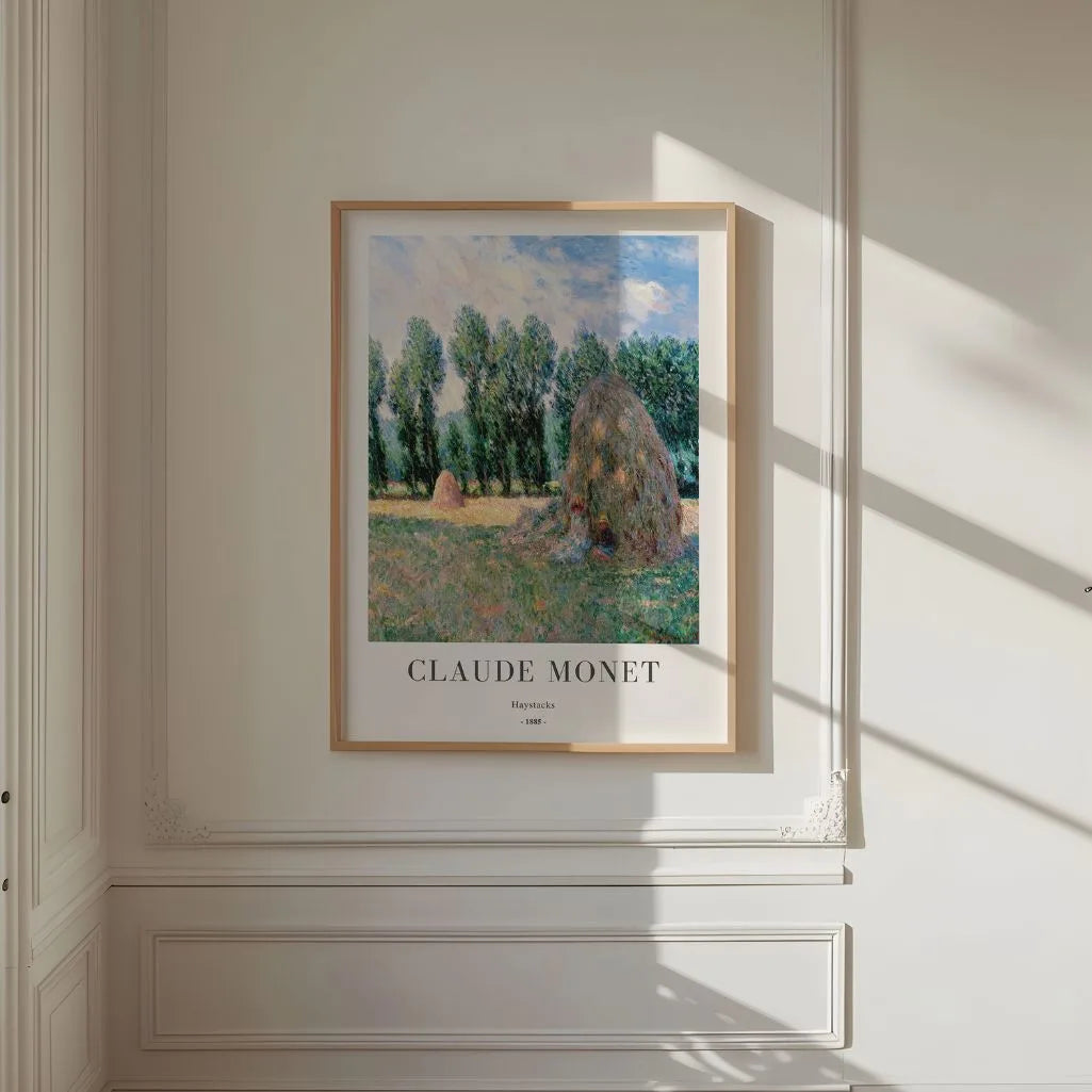 Monet Haystacks Poster
