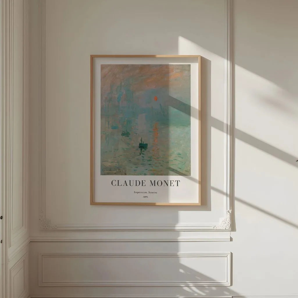 Claude Monet – Impression, Soleil levant Affiche