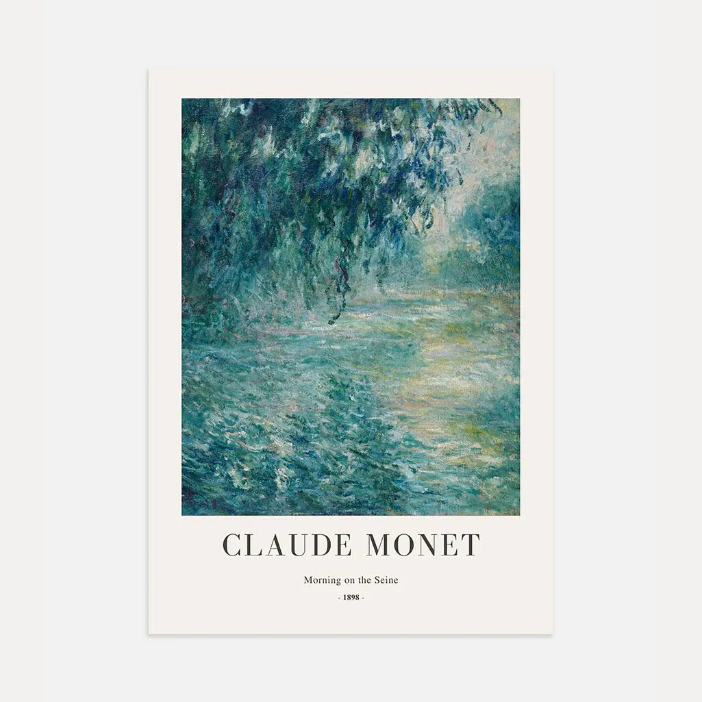 Claude Monet Morning on the Seine 1898 Poster