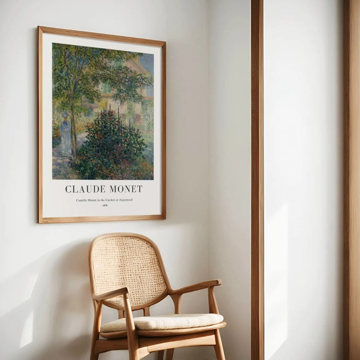 Claude Monet Camille in the Garden Poster