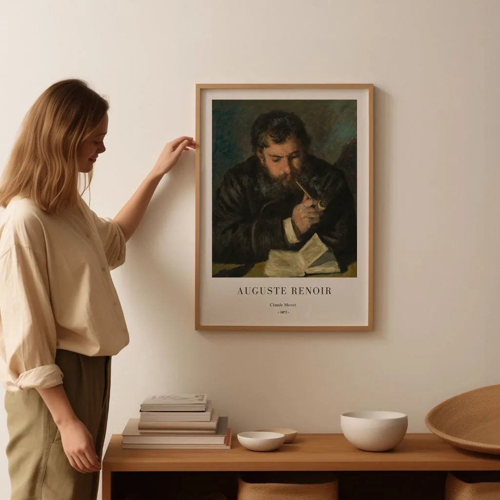Auguste Renoir Claude Monet Portrait Poster