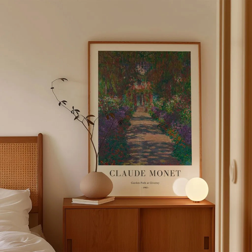 Claude Monet Giverny Garden Path Poster
