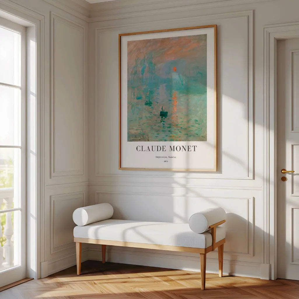 Claude Monet – Impression, Soleil levant Affiche