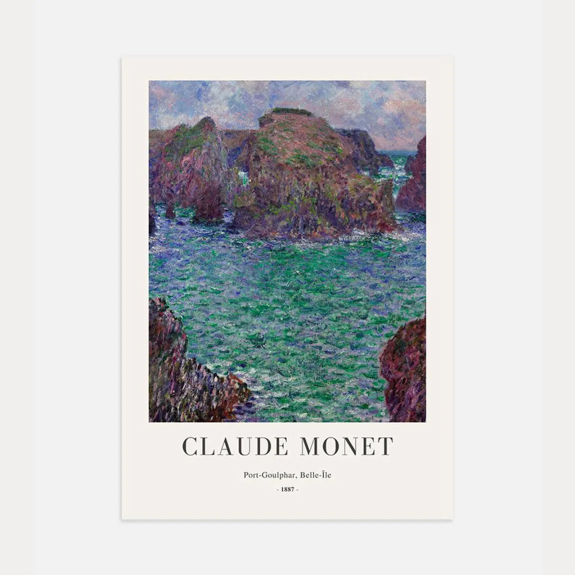 Claude Monet Port-Goulphar Belle-Île Poster