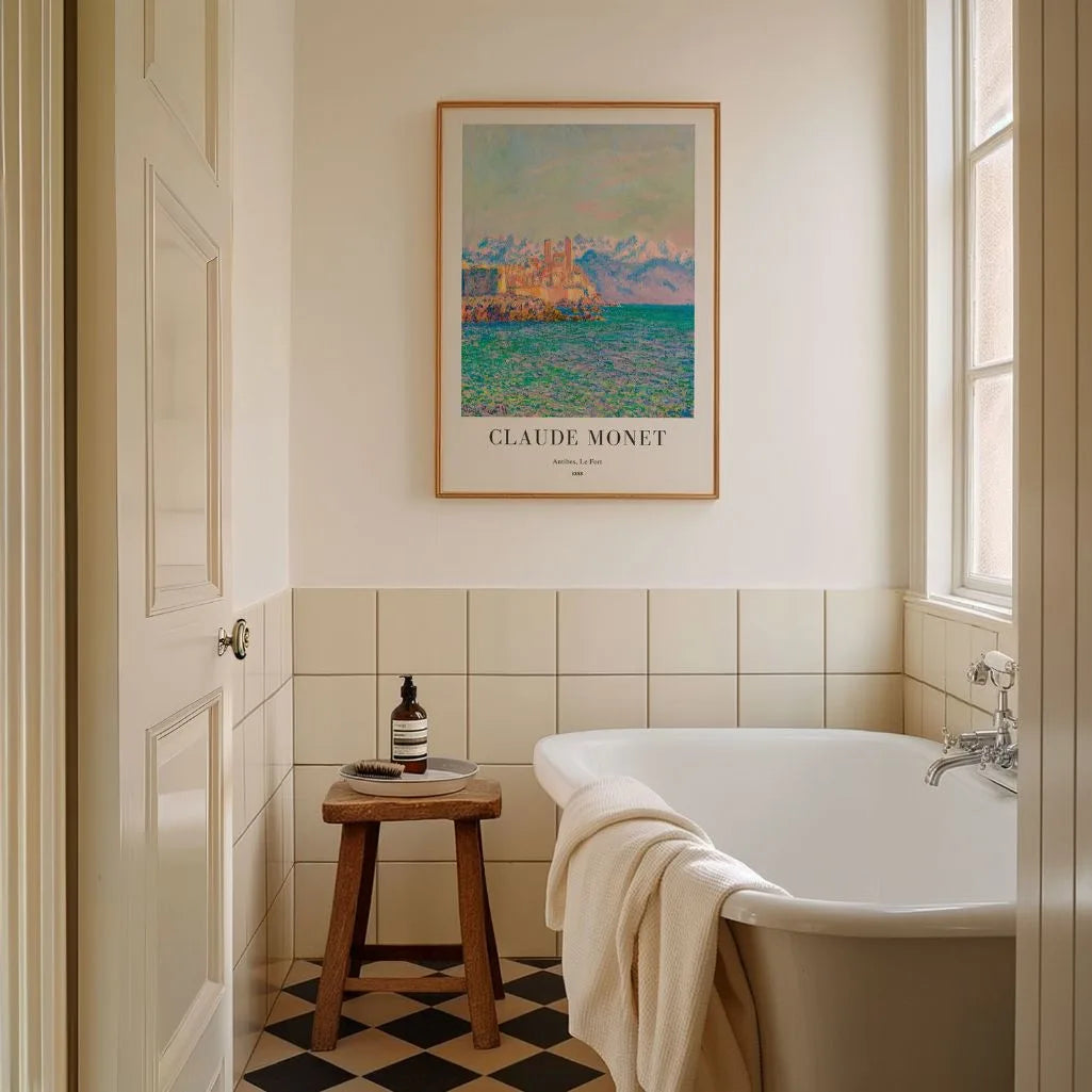 Monet Antibes Le Fort Poster