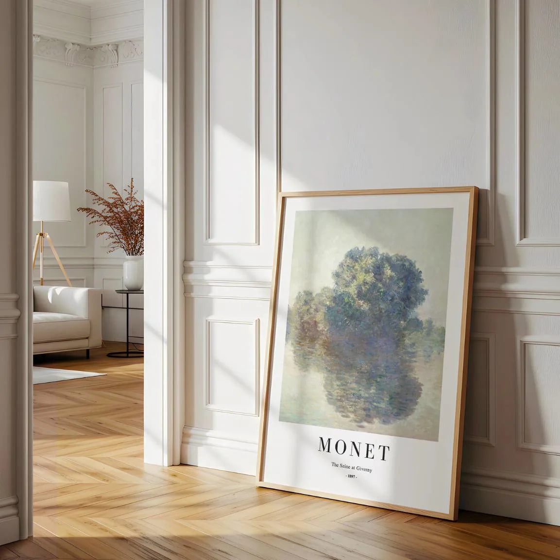 Monet Giverny Seine Reflection Poster
