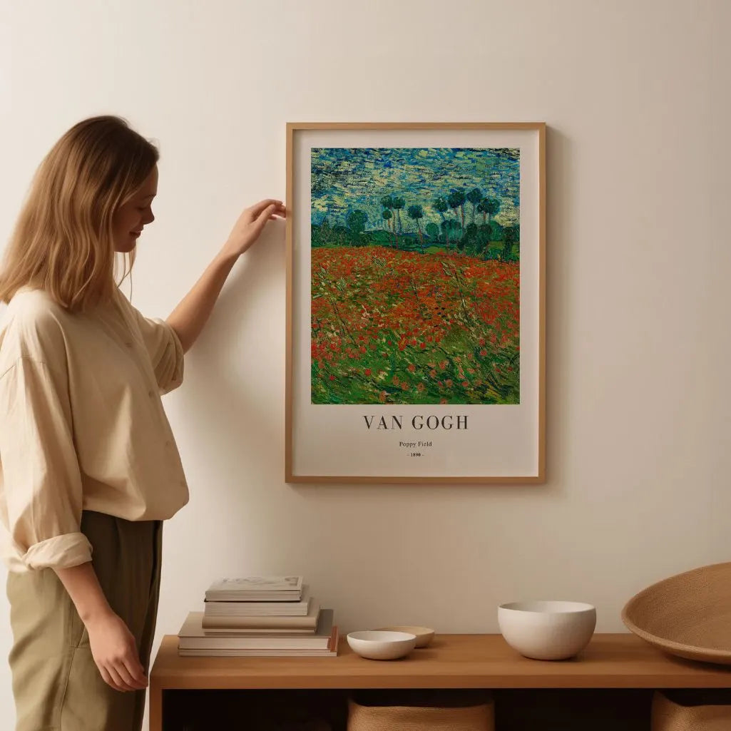 Vincent van Gogh Poppy Field Poster