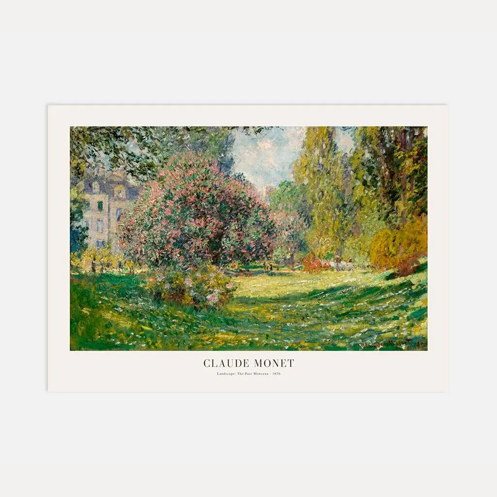 Affiche Claude Monet – Printemps au parc Monceau