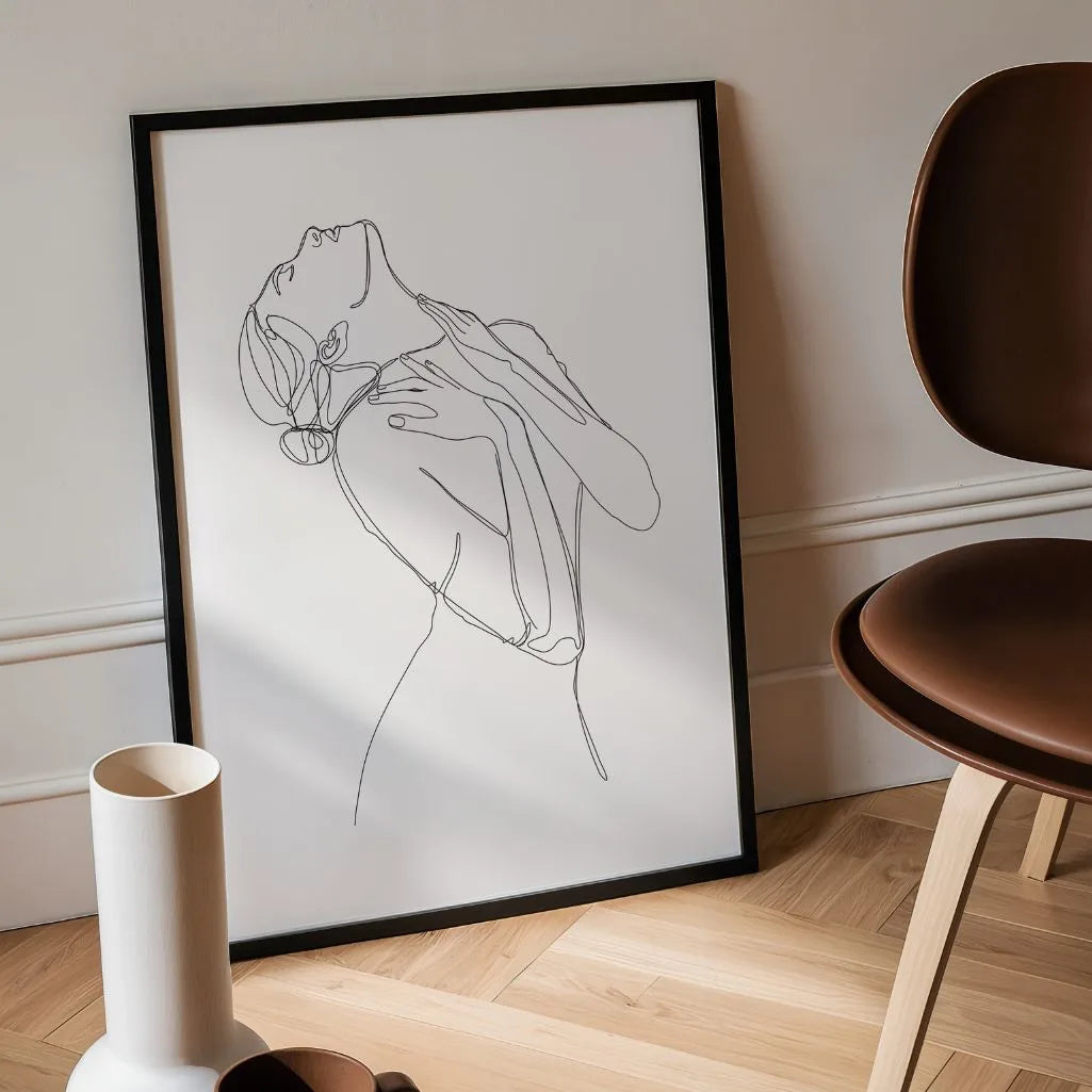 Line Art Sensual Figure Poster