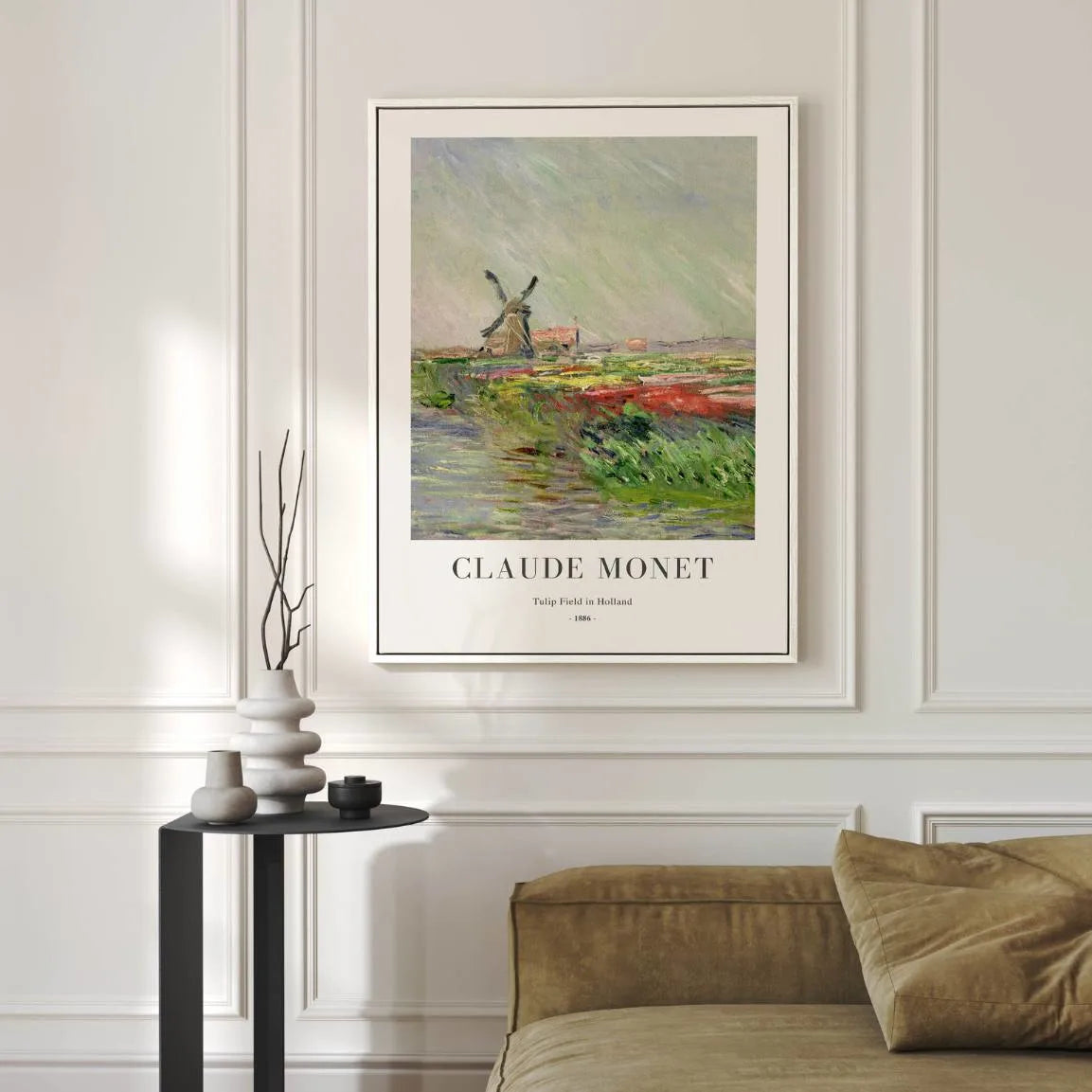 Claude Monet Tulip Field in Holland Poster