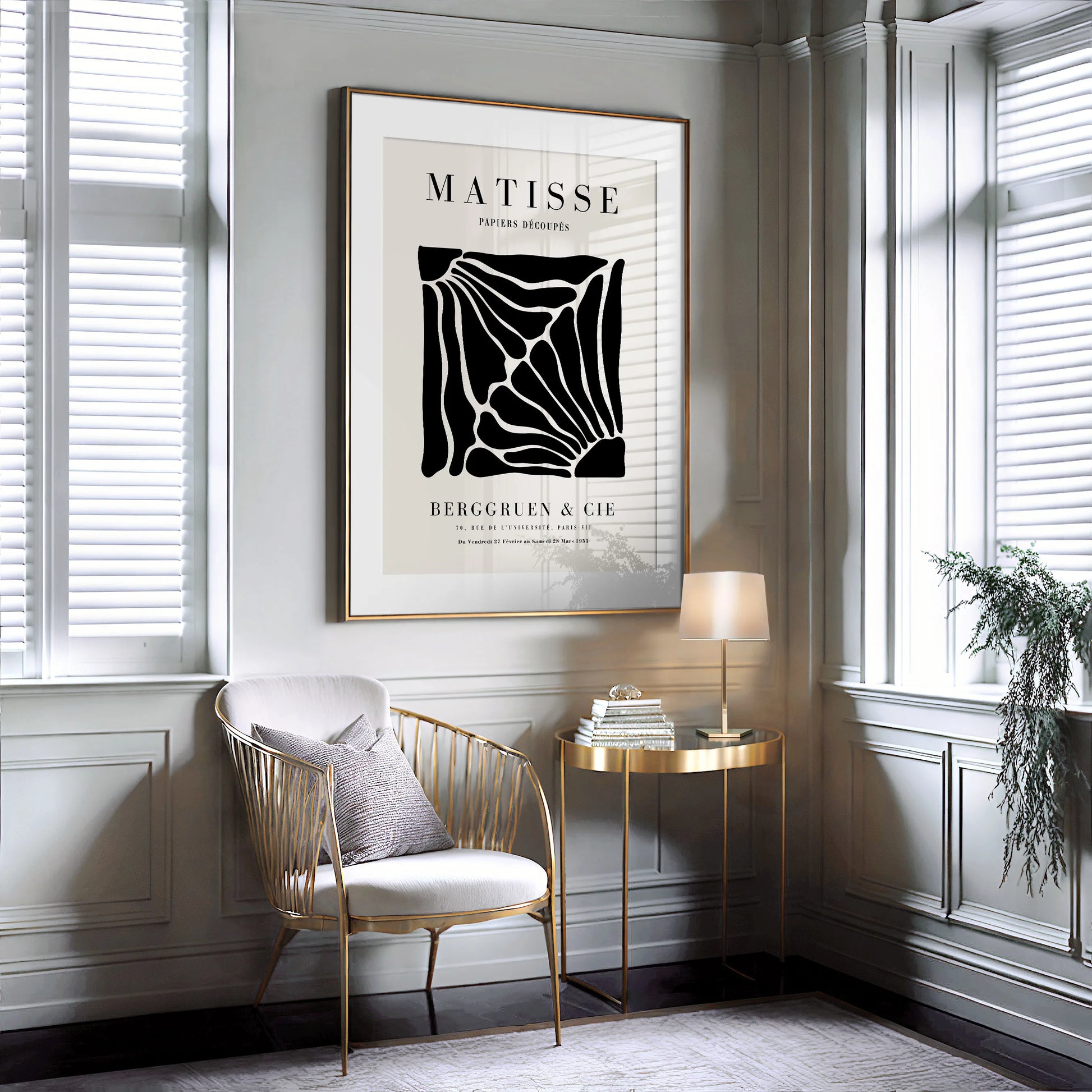 Henri Matisse Black Floral Silhouettes Poster