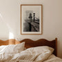 chain bridge monochrome detail poster
