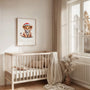 christmas lion poster kids bedroom festive wall art