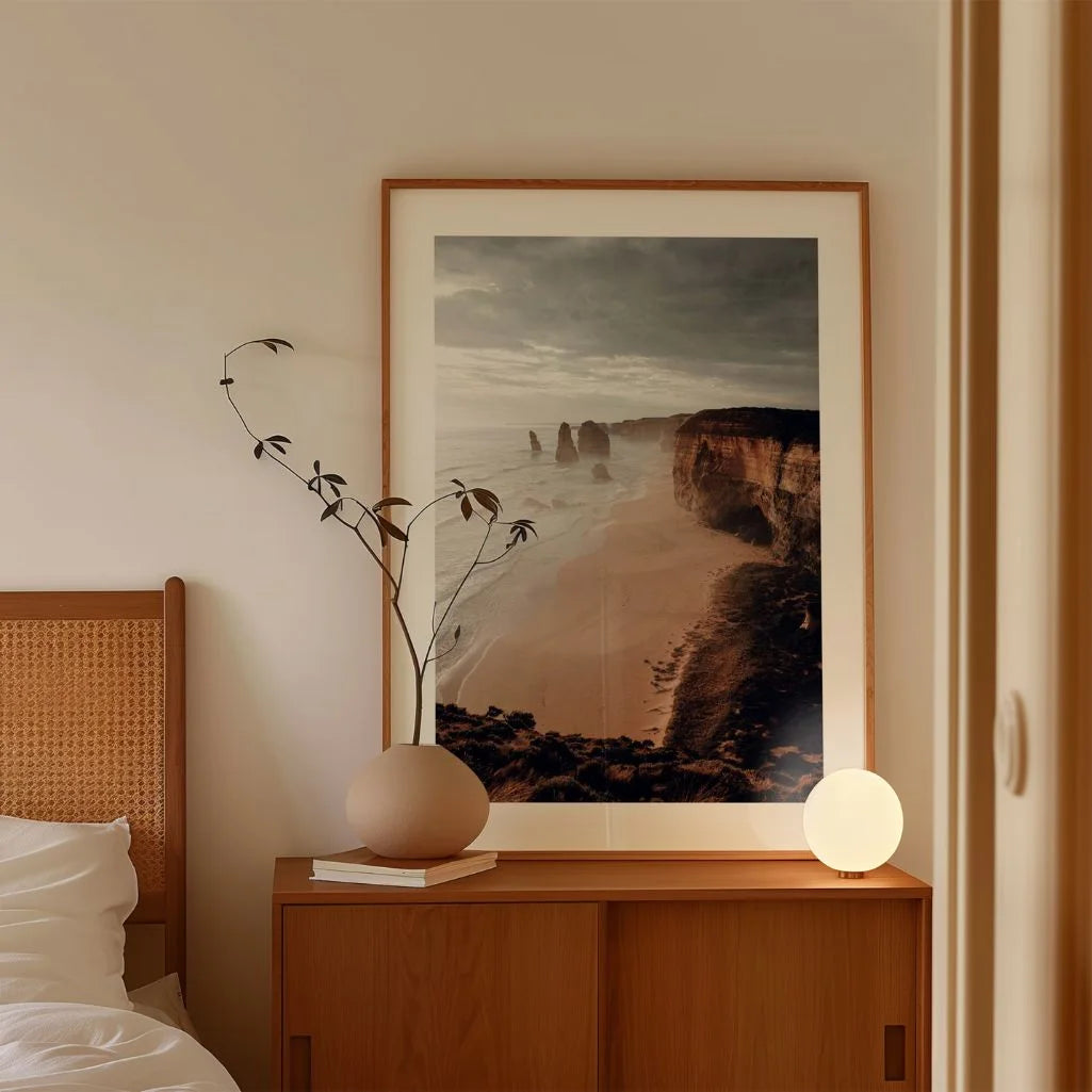 cliffs at dusk poster gallery wall coastal decor