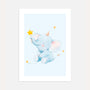 elephant with magic wand poster kids wall art