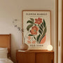 floral poster dining room botanical composition wall art