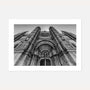 gothic cathedral facade poster wall art