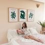 henri matisse modern green minimalist poster set