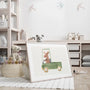 moose driving truck poster kids gallery wall